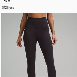 Wunder Train HR tight 25" pockets lululemon pants